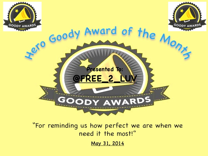 Goody Awards of the Month for May 2014 receive new certificates