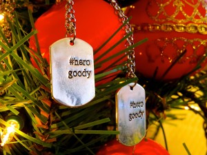 2 for the price of 1 over the holidays (Dec 1 -31, 2013). When you order 1, we will automatically mail you 2 Hero Goody necklaces.