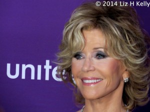 Jane Fonda at Unite4Humanity Party (photo by Liz H Kelly)