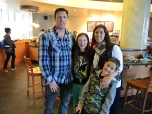 Josh, Haley, Lisa and Jake Lannon at We Day California