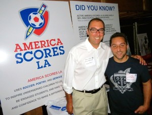 David Joseph and Aaron Kaufman, America Scores LA, give shout outs to Hernanes