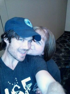 ISF Supporter Kelly Mayer with Ian Somerhalder ("The Vampire Diaries")