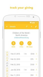 givn is a fun and free app that lets you track your donations and volunteer work for your favorite charities