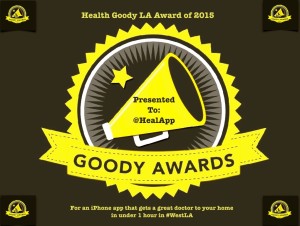 Heal App wins Health Goody LA Award for 2015