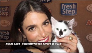 Nikki Reed wins Celebrity Goody Award of 2015