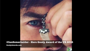 Ian Somerhalder wins Hero Goody Award of the Year 2016